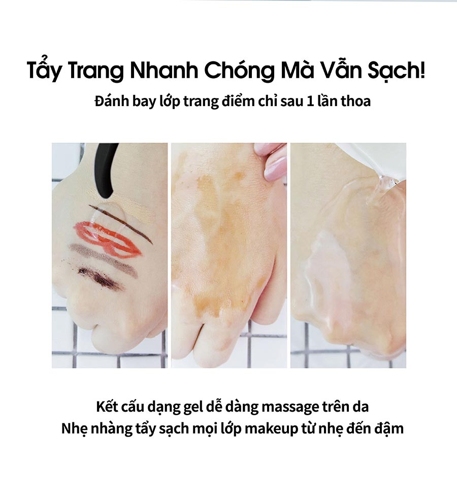 Tinh chất tẩy trang sạch sâu kiểm soát dầu thừa và dưỡng ẩm KEILEI - Oil free Liquid Cleansing KEILEI