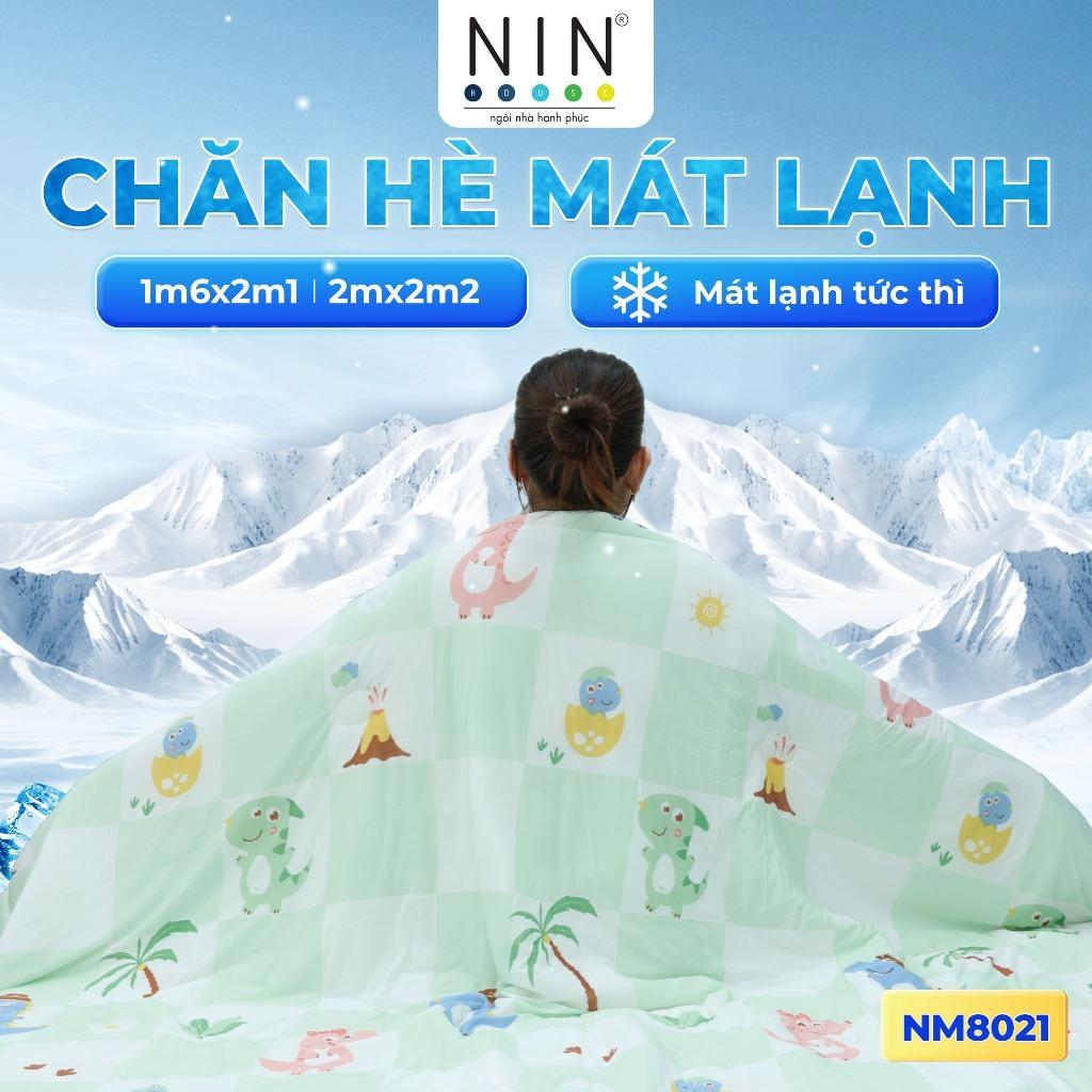 [CHĂN HÈ MÁT LẠNH] Mền lạnh I Cool Advance NIN House | Chăn mền Ice Silk fabric siêu mát lạnh cao cấp 2mx2m2 màu NM8031, Chăn điều hoà nhiều độ