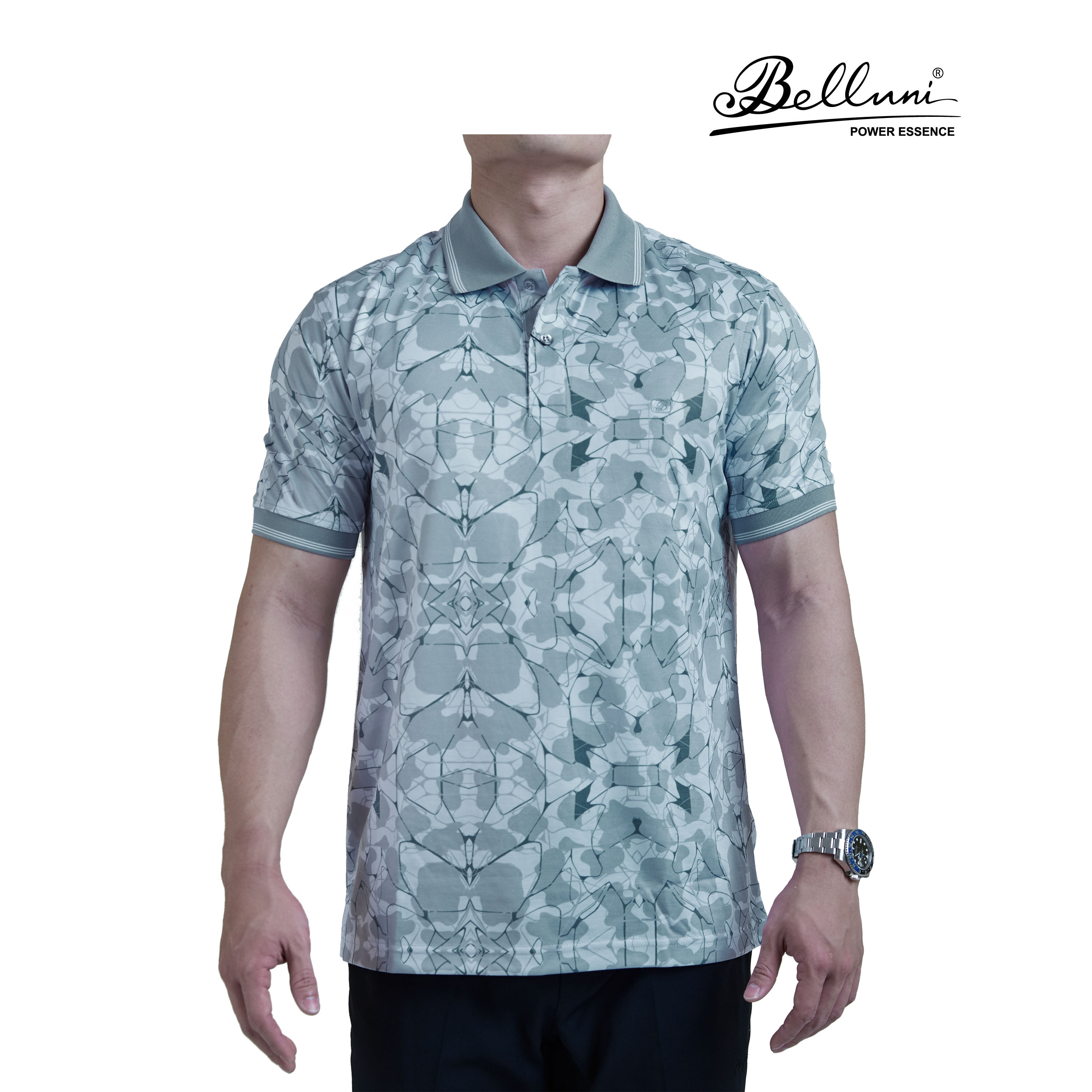 Áo thun nam Polo BELLUNI cao cấp vải sợi tre mềm mượt thoáng khí - AT.BP.BE.69.BL3