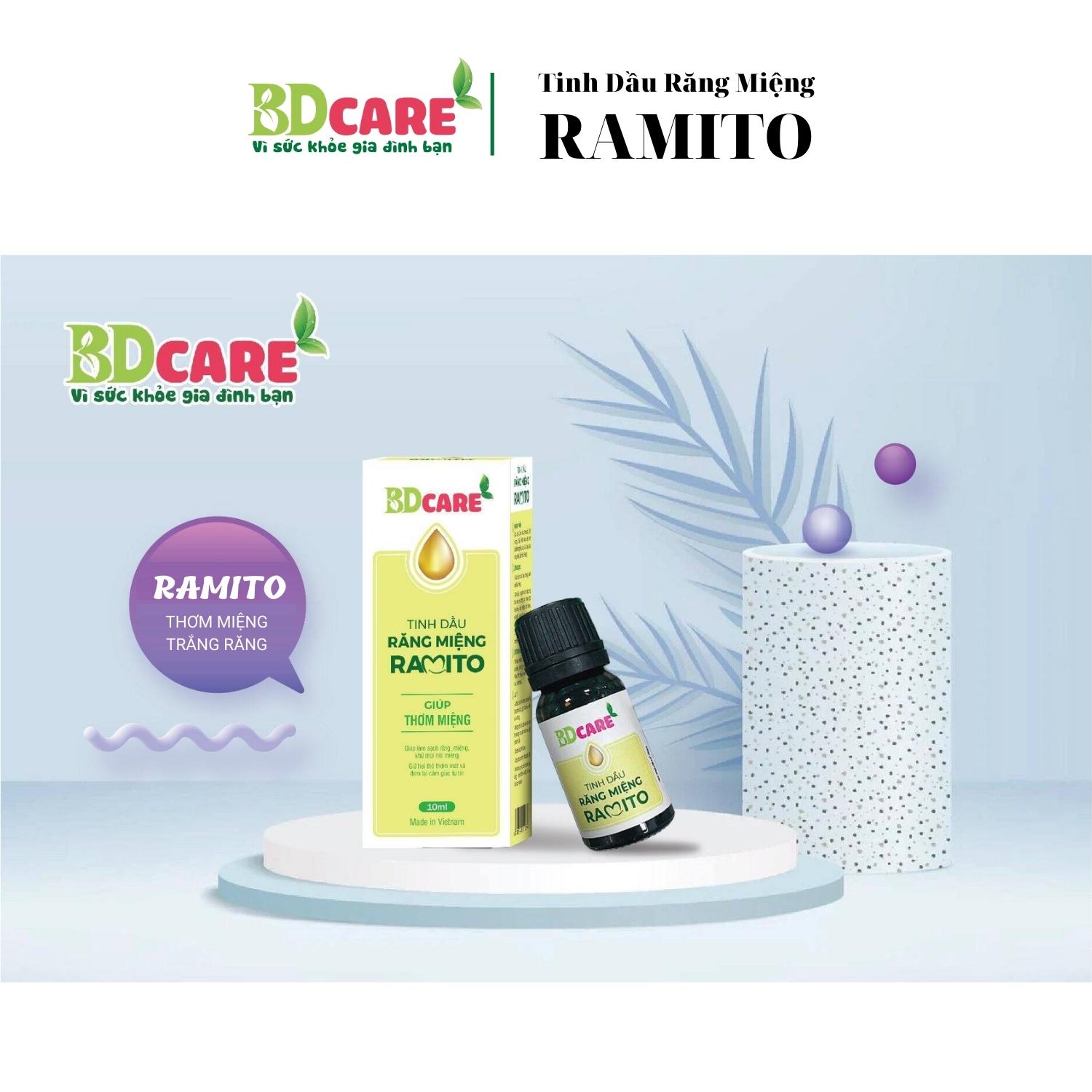 Tinh Dầu Răng Miệng Ramito -10ml - BDcare Làm Sạch Tạo Hơi Thở Thơm Mát Hỗ Trợ Các Vấn Đề Răng Miệng