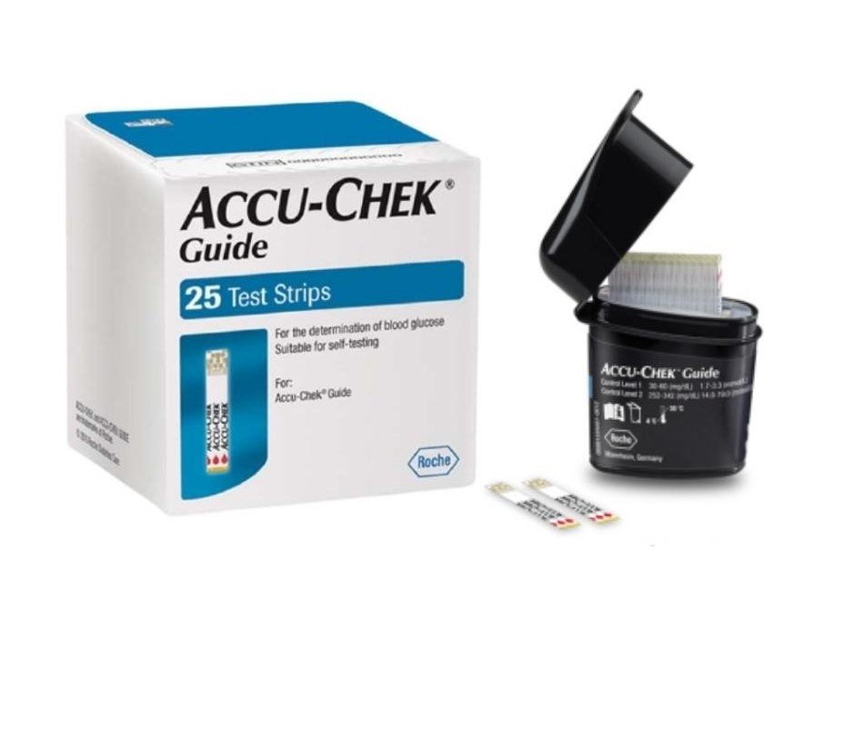 Combo Que thử đường huyết ACCU CHECK GUIDE, NK chính hãng, Tem niêm phong, nhãn phụ TV