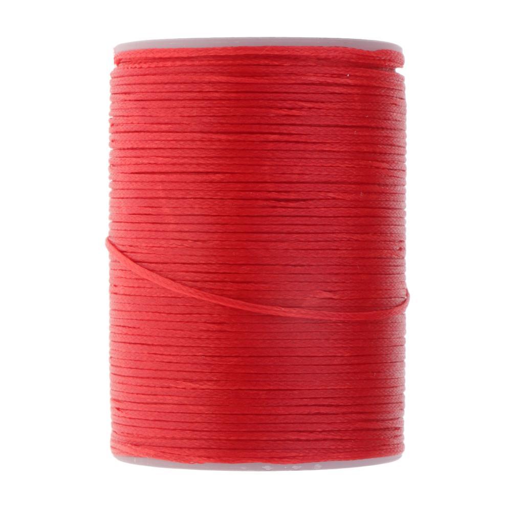 2 Rolls 150D Flat Polyester Waxed Thread for Leather Craft DIY