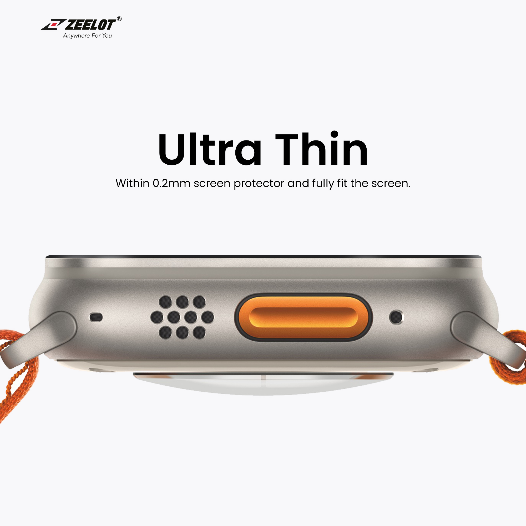 Miếng Dán Cường Lực Zeelot Dành Cho AppleWatch Ultra 49mm, PIshield 2.5D PureGlass - HÀNG CHÍNH HÃNG