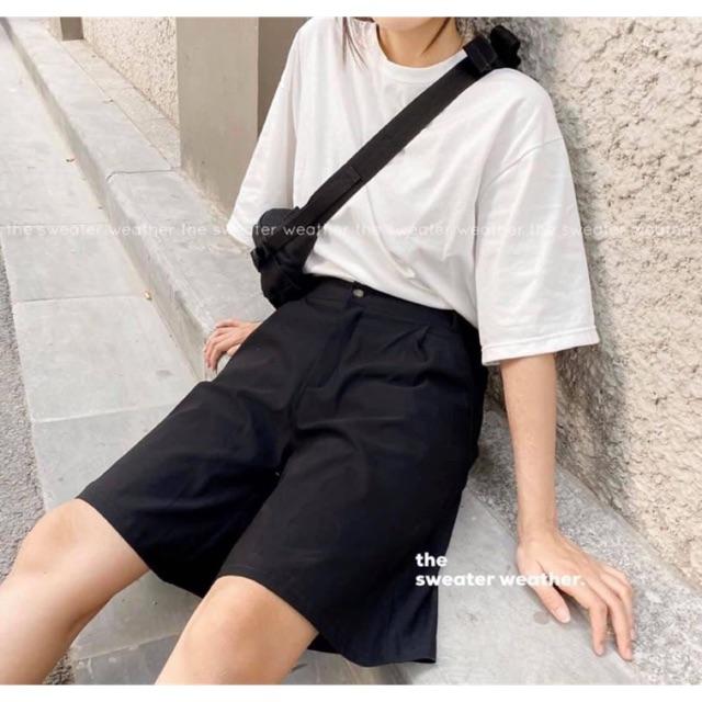 Quần culottes ngố - chất đũi mềm chun sau