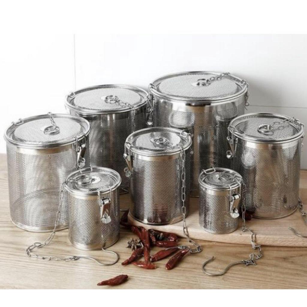 Dụng cụ lọc trà, thảo dược và gia vị bằng inox đủ size cao cấp