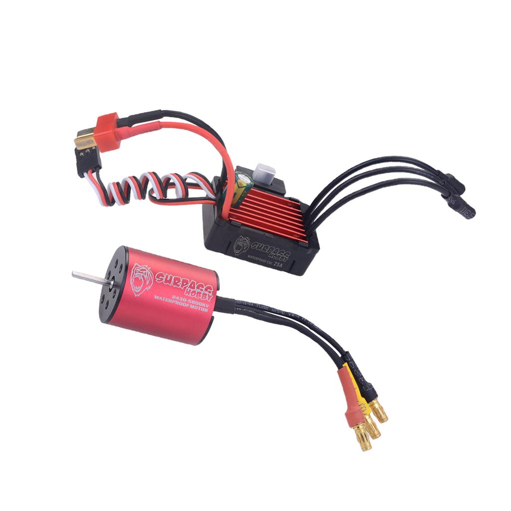 RC Xe Ô Tô Mô Hình Động Cơ Không Chổi Than & Điều Tốc Điện ESC với Nhiệt Nắp Đậy Bồn Rửa và Hướng Dẫn Sử Dụng