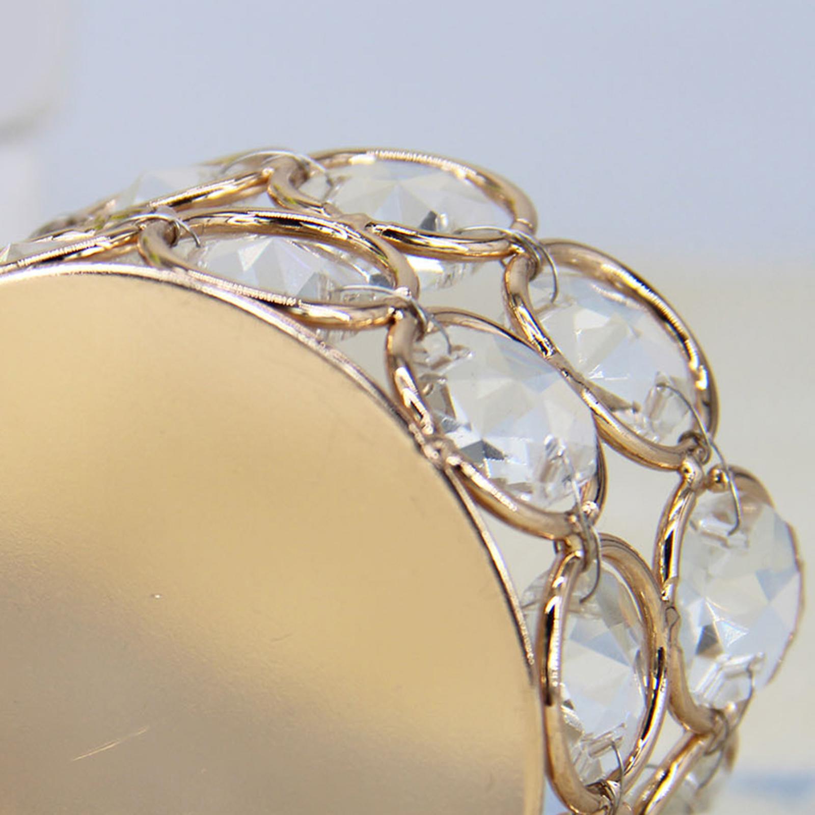 2pcs Crystal Tealight Candle Holder Wedding Dinning Table Home Centerpiece