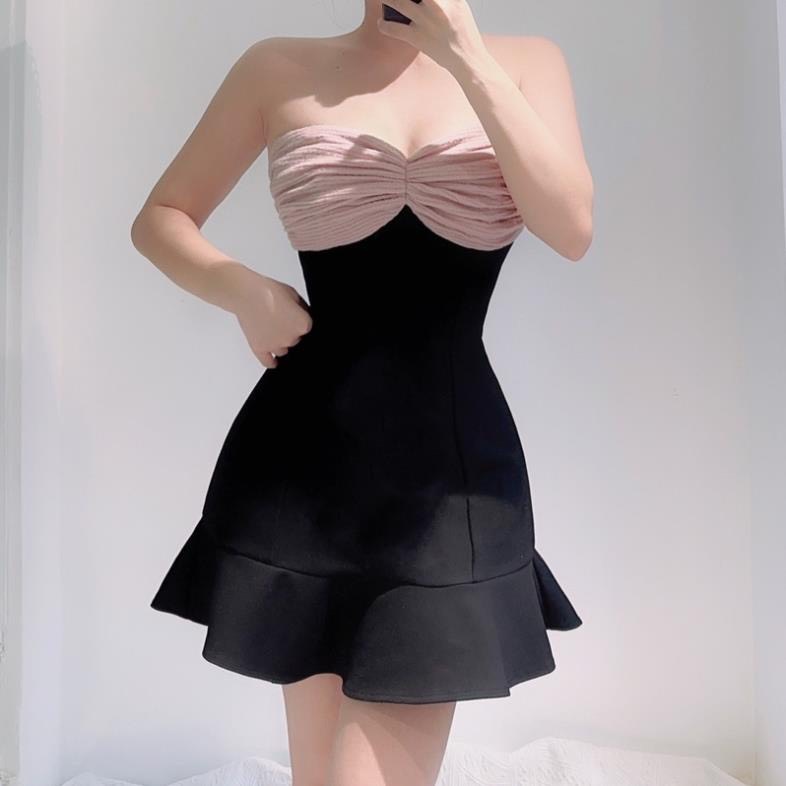 Đầm xòe đuôi cá, cúp ngực Babydoll