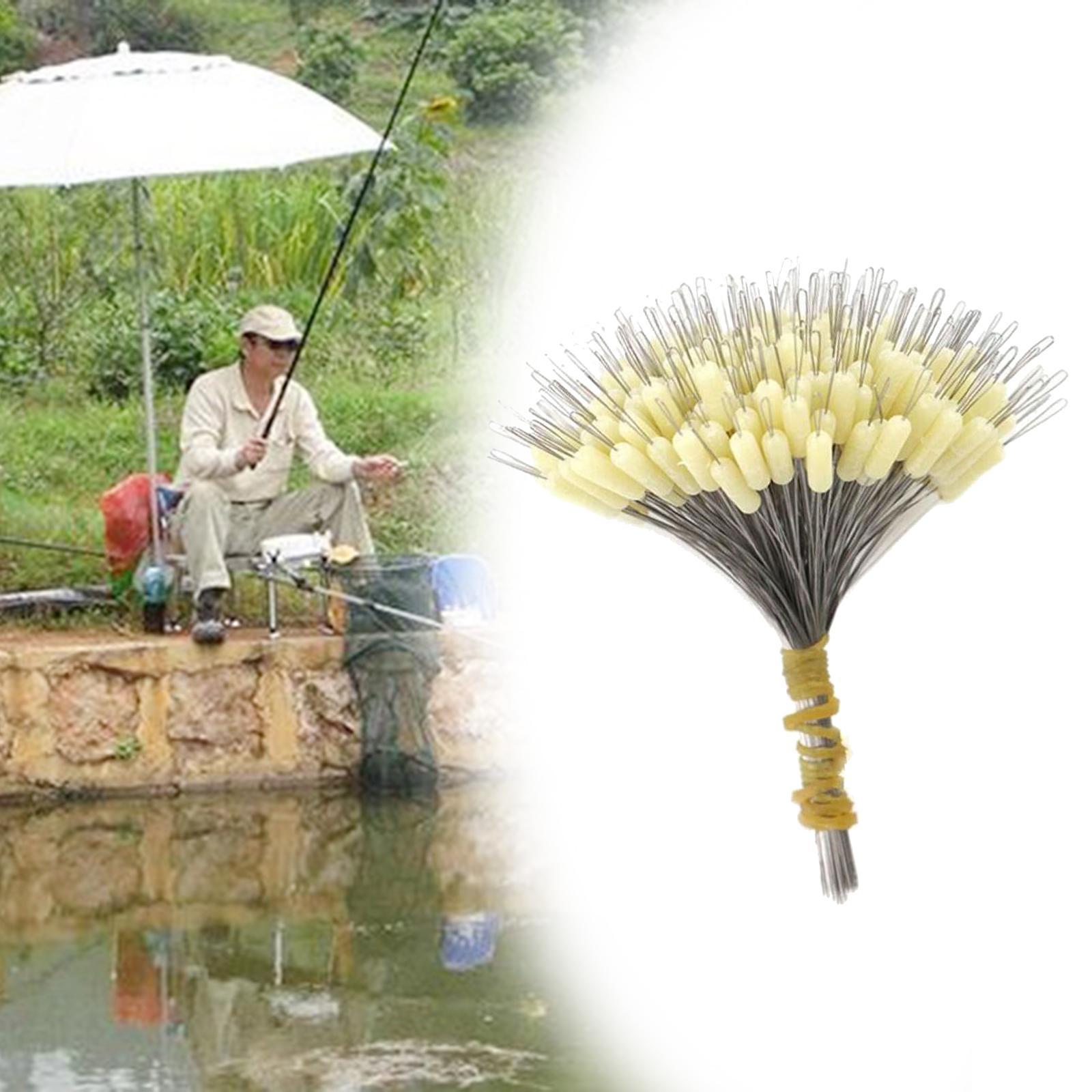 300x Fishing Bobber Stoppers Cylinder Shape Silicone Connector for Rigging