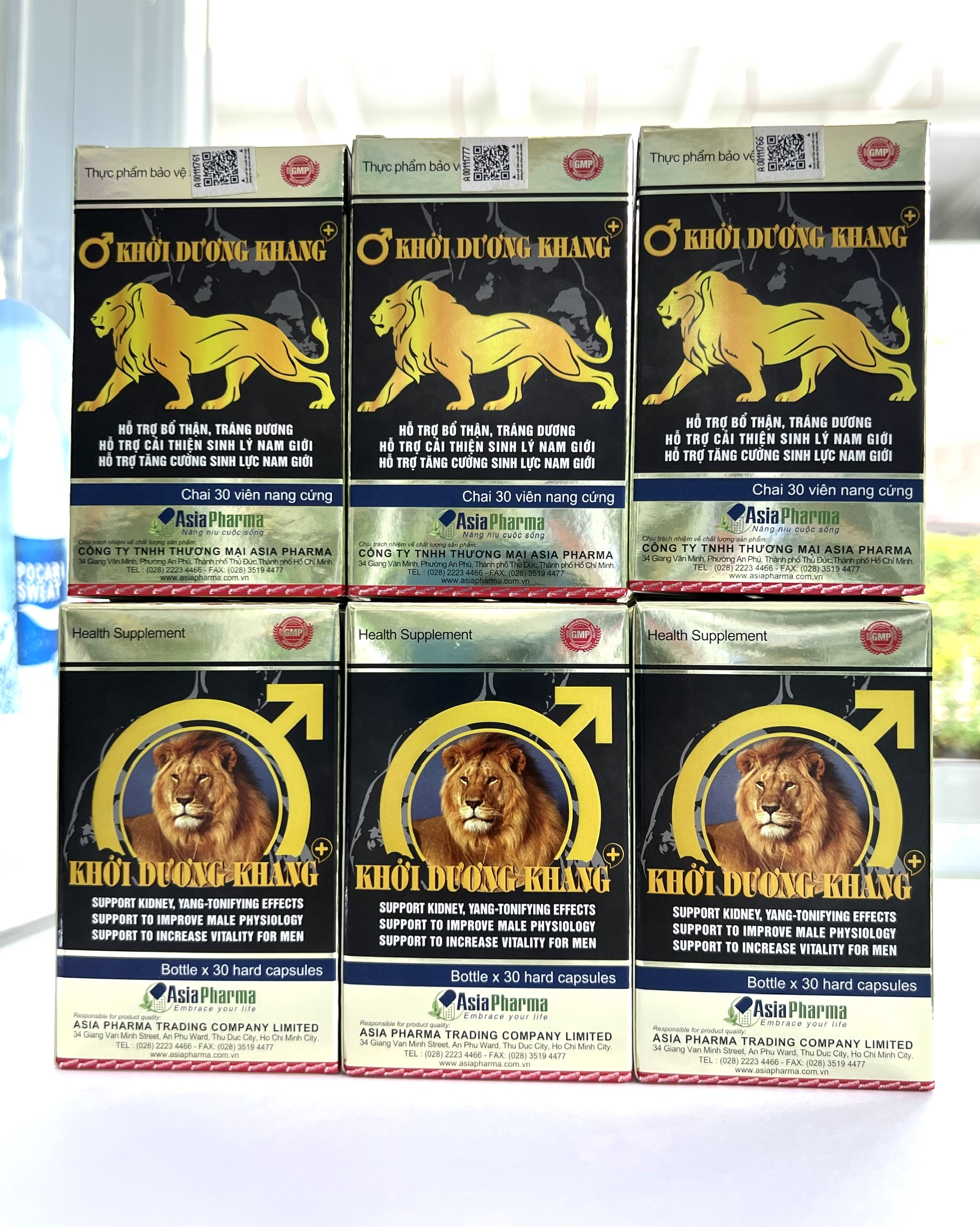 Viên uống bổ thận tráng dương Khởi Dương Khang Asia Pharma hỗ trợ tăng cường sinh lý nam - Hộp 30 viên
