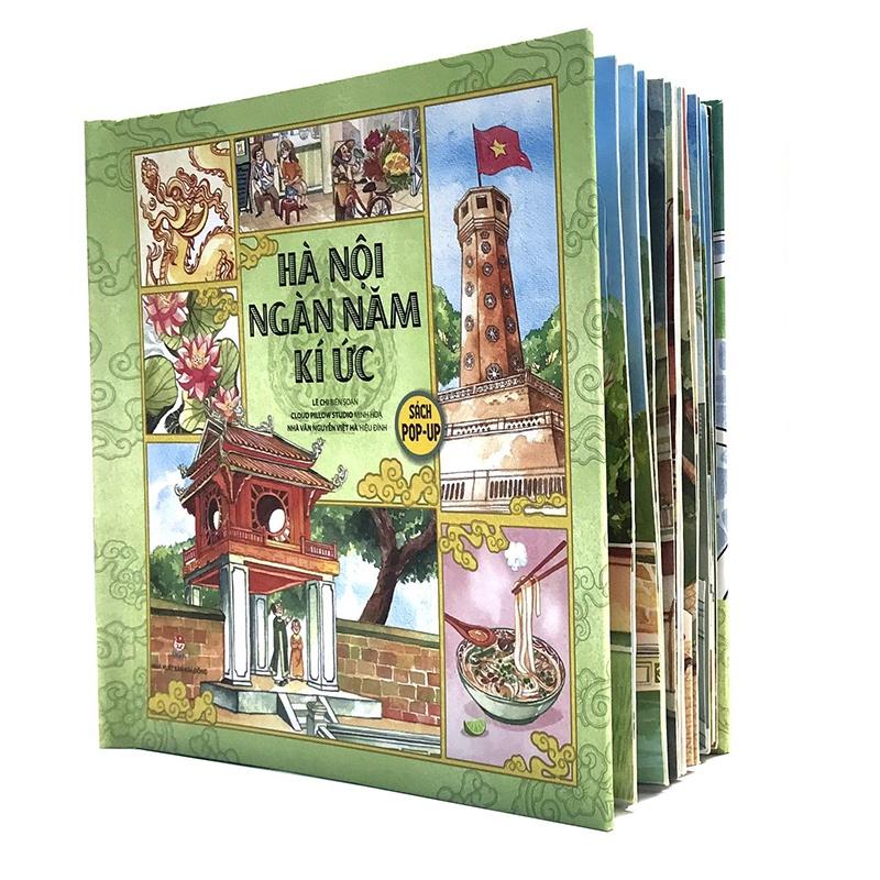 Sách Pop Up _ Hà Nội ngàn năm ký ức ( Bản Tiếng Anh và Tiếng Việt