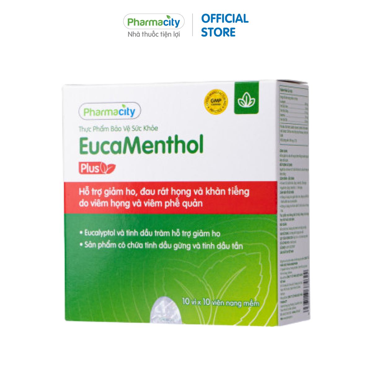 PMC EucaMenthol Plus (Hộp 100 viên)