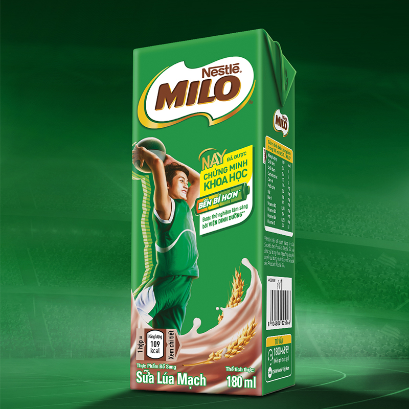 Hình ảnh Thùng 48 Hộp Sữa Nestlé MILO Nước (180ml / Hộp)