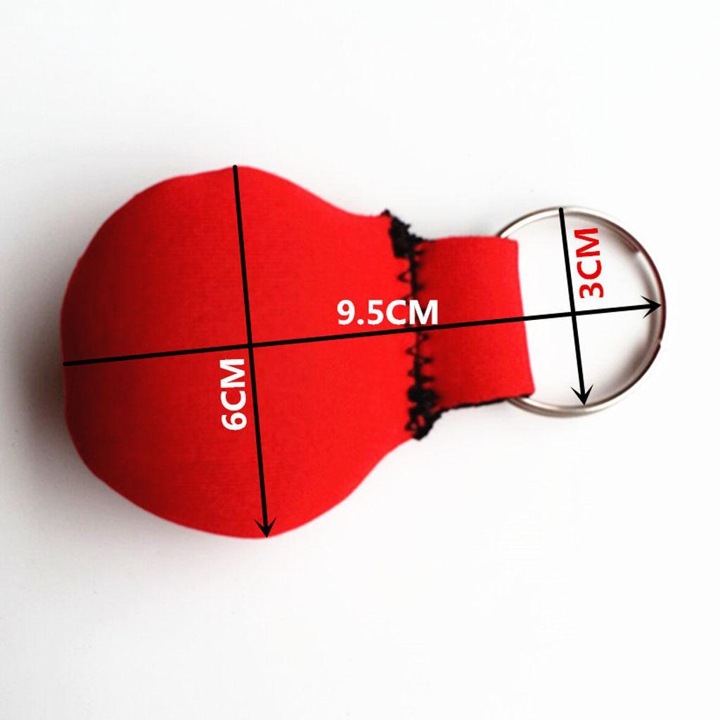 2-4pack Neoprene Floating Keyring for Marine Boating Yachting Sailing Surf Red