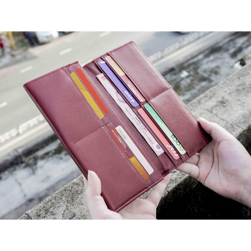 Ví dài Midas Đỏ Handcrafted Wallet HAVIAS