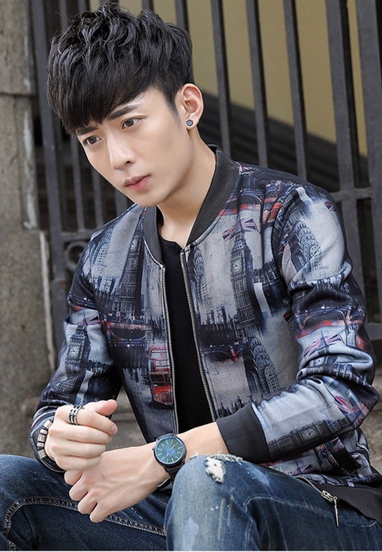 Aó khoác nam Titishop in hình 3D AKN456