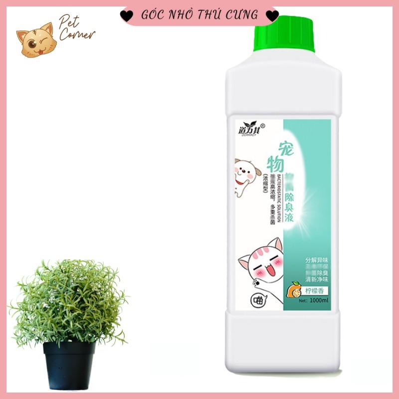 Dung dịch khử trùng cho thú cưng 1000ml (Nước khử khuẩn, khử mùi cho chó mèo)