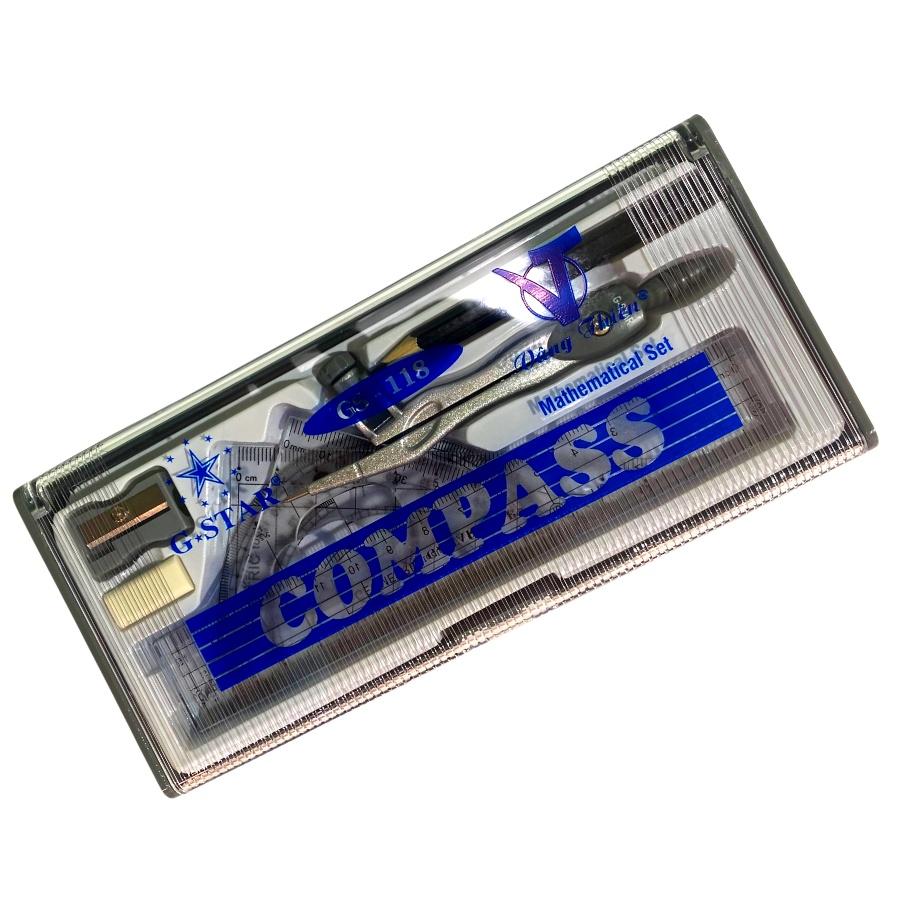 Bộ Compass 7 Món Cao Cấp Gstar U118 ( Compass Bút Chì )