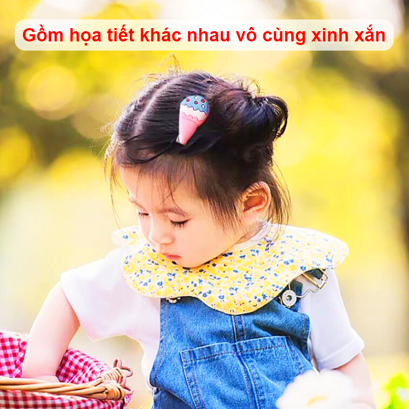 Kẹp tóc cho bé gái nhiều màu sắc tươi sáng Baby-S, Set kẹp tóc cho bé cao cấp họa tiết đáng yêu – SP155