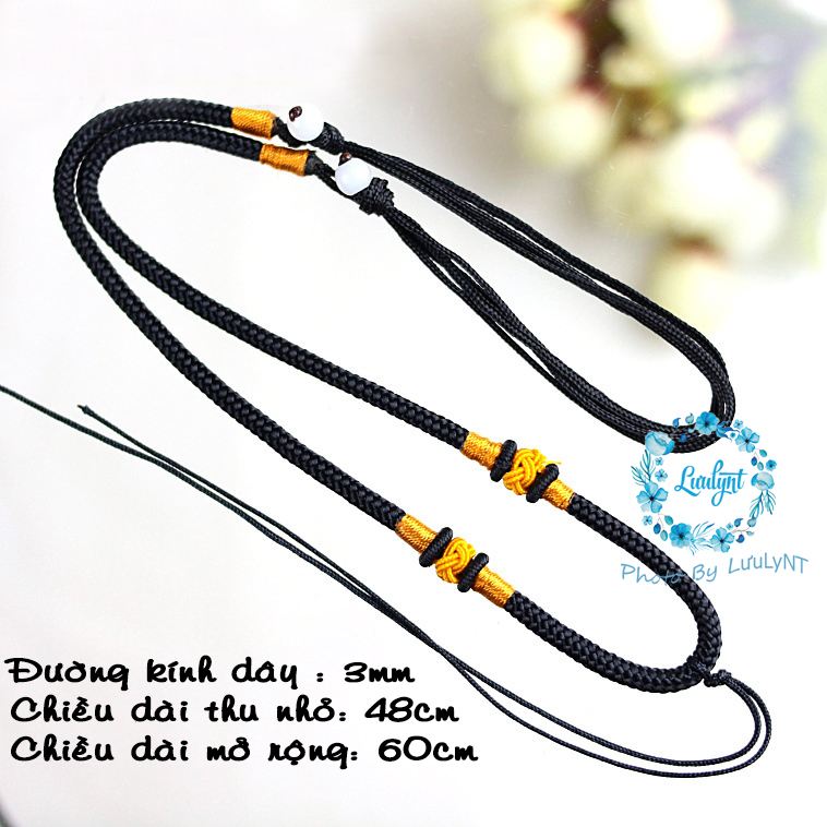 Dây chuyền phật Đại Nhật Như Lai màu xanh - Phật bản mệnh người tuổi Thân, Tuổi Mùi