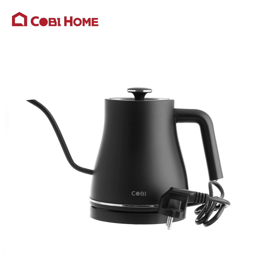 Ấm đun nước điện cổ ngỗng COBI 0.8L - Đun nước nhanh, phù hợp pha cà phê, trà - Hàng nhập khẩu chính hãng