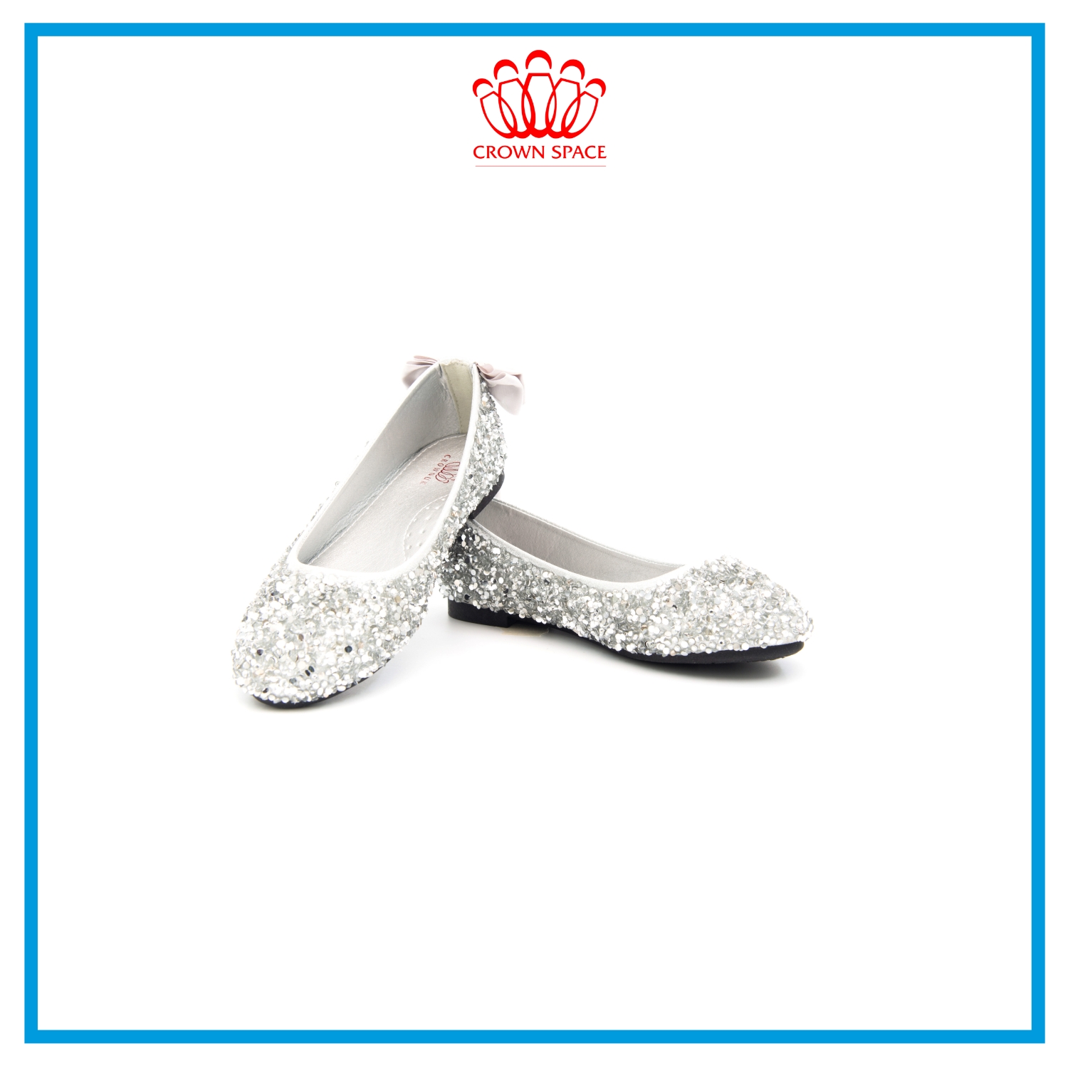 Giày Búp Bê Bé Gái Đi Học Đi Chơi Crown Space UK Ballerina Trẻ Em Cao Cấp CRUK3033 Nhẹ Êm Thoáng Size 29-36/4-14 Tuổi