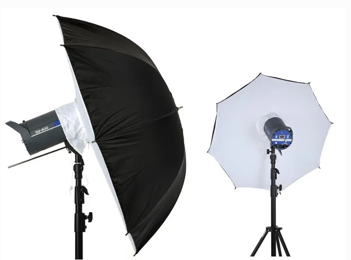 Combo dù phản bát giác và vải softbox 85cm