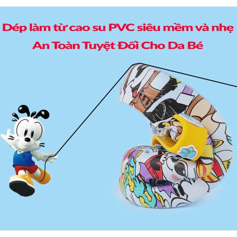 Dép sục BOBDOG Cho Bé Chủ Đề Mickey. dép sục cao su siêu mềm, siêu nhẹ cho bé