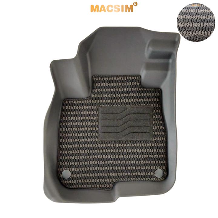 Thảm Lót Sàn 2 Lớp TPE Macsim CRV 2017-2022 Chuẩn Form, Bền, Không Mùi (sd3 xám đen ct)