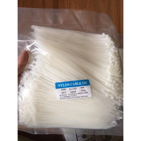 20 Túi 1000 sợi dây rút nhựa, dây thít 15cm