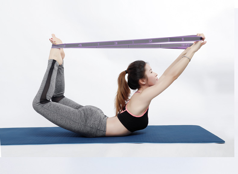 Dây tập yoga chia 9 đốt co giãn  (KT 105 x 3.6cm)