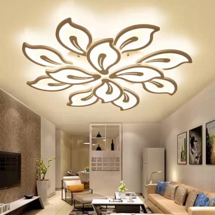 Đèn LED Mâm Ốp Trần MN056 , LED trang trí Phòng Khách, Đèn ốp trần phòng ngủ - 3 hình thức Sáng DT DDT