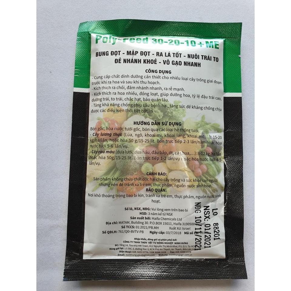 PHÂN BÓN LÁ POLY-FEED 30-20-10+ME GÓI 50G GIÚP TĂNG SỨC ĐỀ KHÁNG
