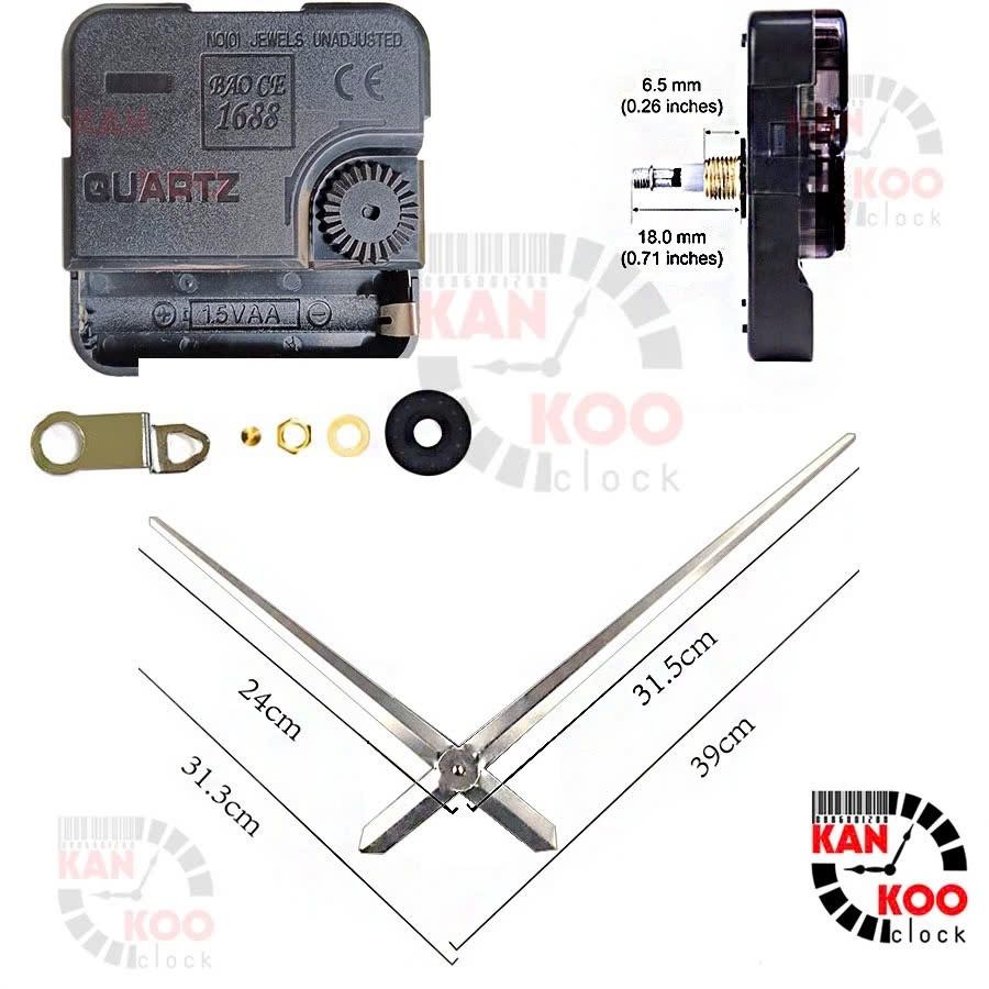 Máy &amp; Kim Đồng Hồ Treo Tường Cỡ Lớn 1M – 1.2M | Bảo Hành 24 Tháng | Phụ Kiện Đầy Đủ