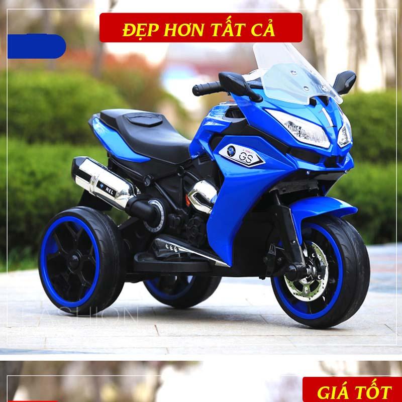 Xe Máy Điện Trẻ Em NEL-R1200GS Kiểu Dáng Thể Thao, Cực Bền, Nhựa Cao Cấp Cho Bé Từ 2 Tuổi Trở Lên