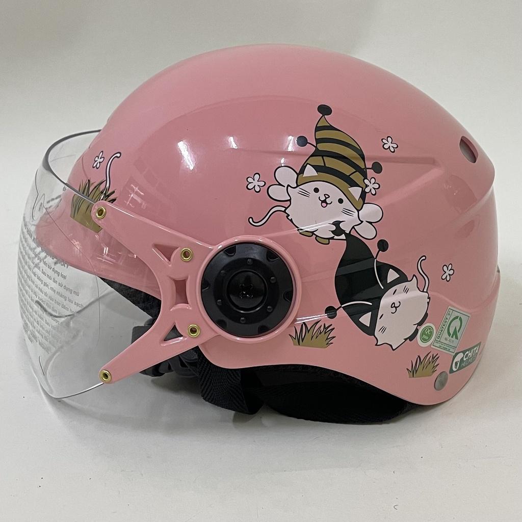 Mũ bảo hiểm Trẻ em CHITA HELMETS CT25 tem Bee mèo