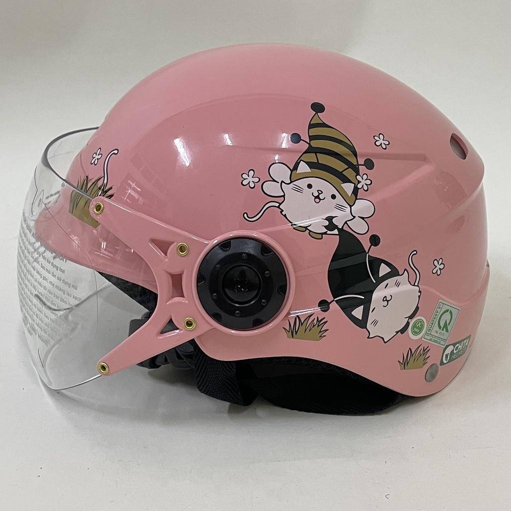 Mũ bảo hiểm Trẻ em CHITA HELMETS CT25(K) tem Bee mèo