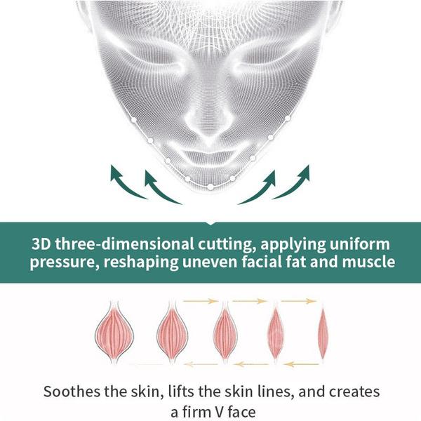 Đai Đeo Tạo Cằm Chữ V 3d Chống Nếp Nhăn Thoáng Khí Có Thể Tái Sử Dụng