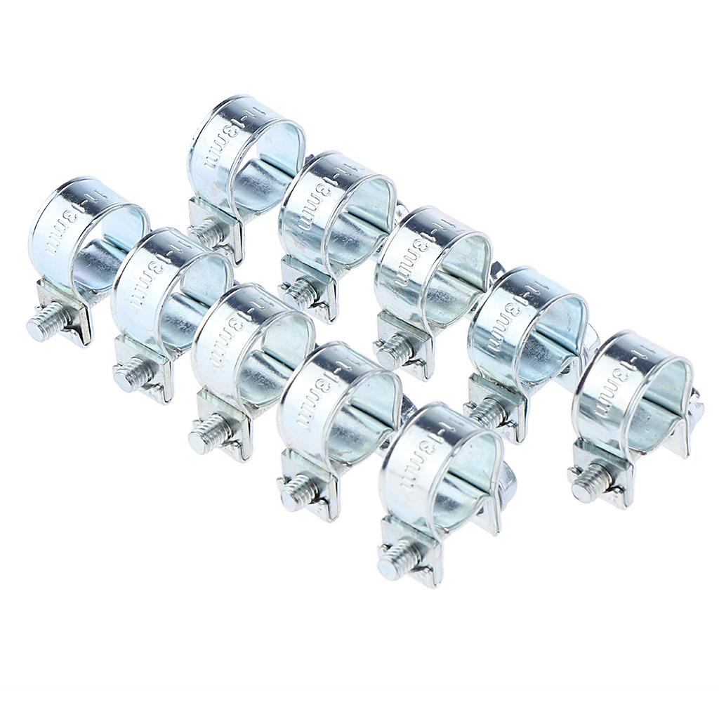 20x Spring Hose Pipe Clips Clamps Fuel Water Line Worm Clip Ø 11 - 13mm