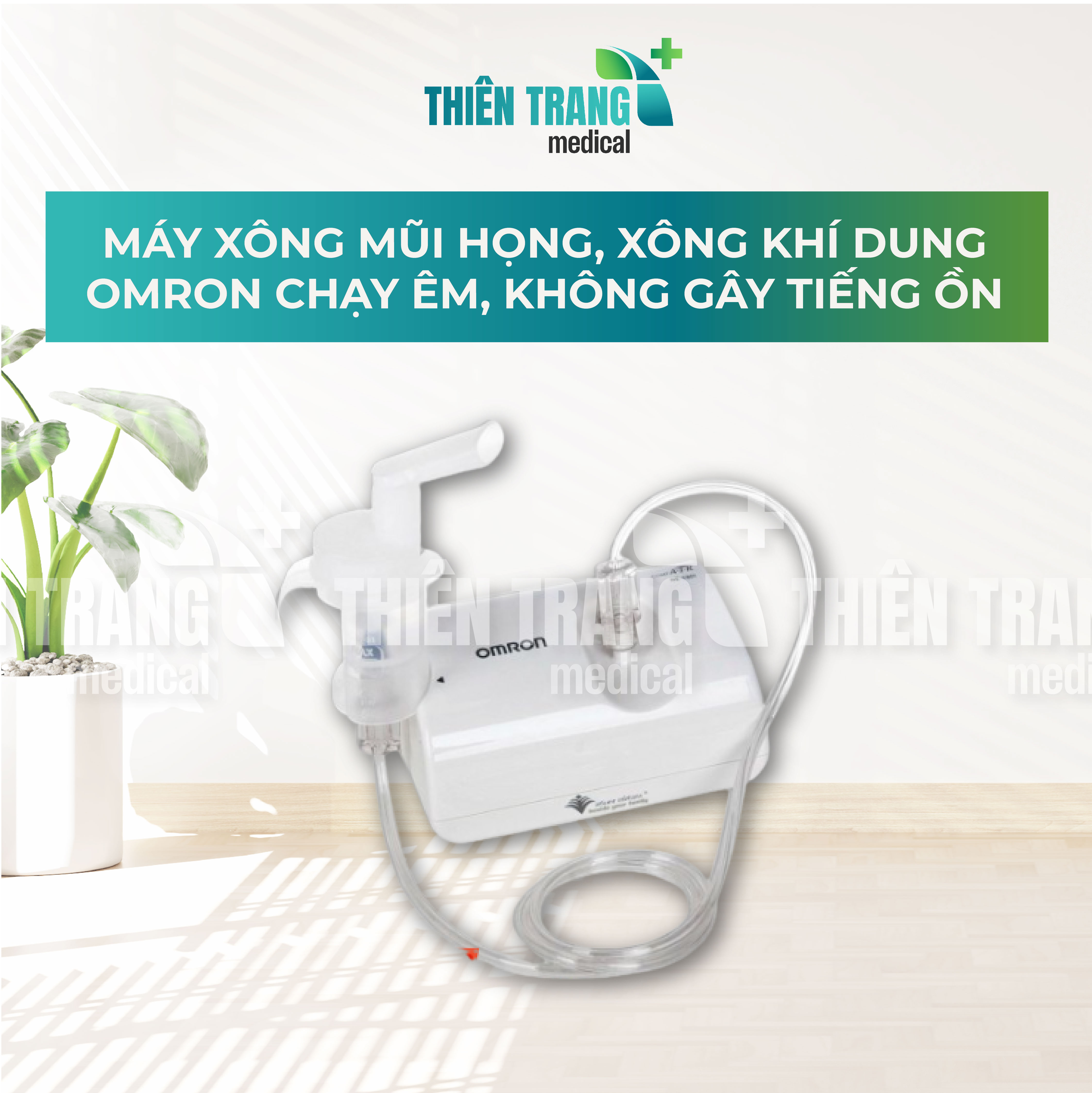 MÁY XÔNG KHÍ DUNG, MŨI HỌNG OMRON NE-C801 Thiên Trang Medical