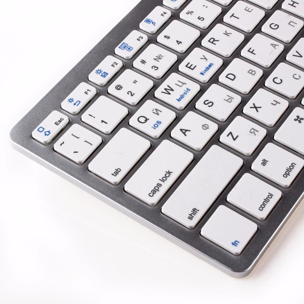 2x Portable Bluetooth Keyboard Russian Language For Desktop Tab Phone