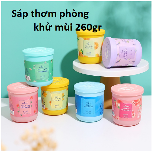 Sáp thơm phòng 260g chiết xuất thiên nhiên dạng gel, sáp khử mùi phòng ngủ, nhà vệ sinh mùi hương tự nhiên Catan - Hương Biển Xanh