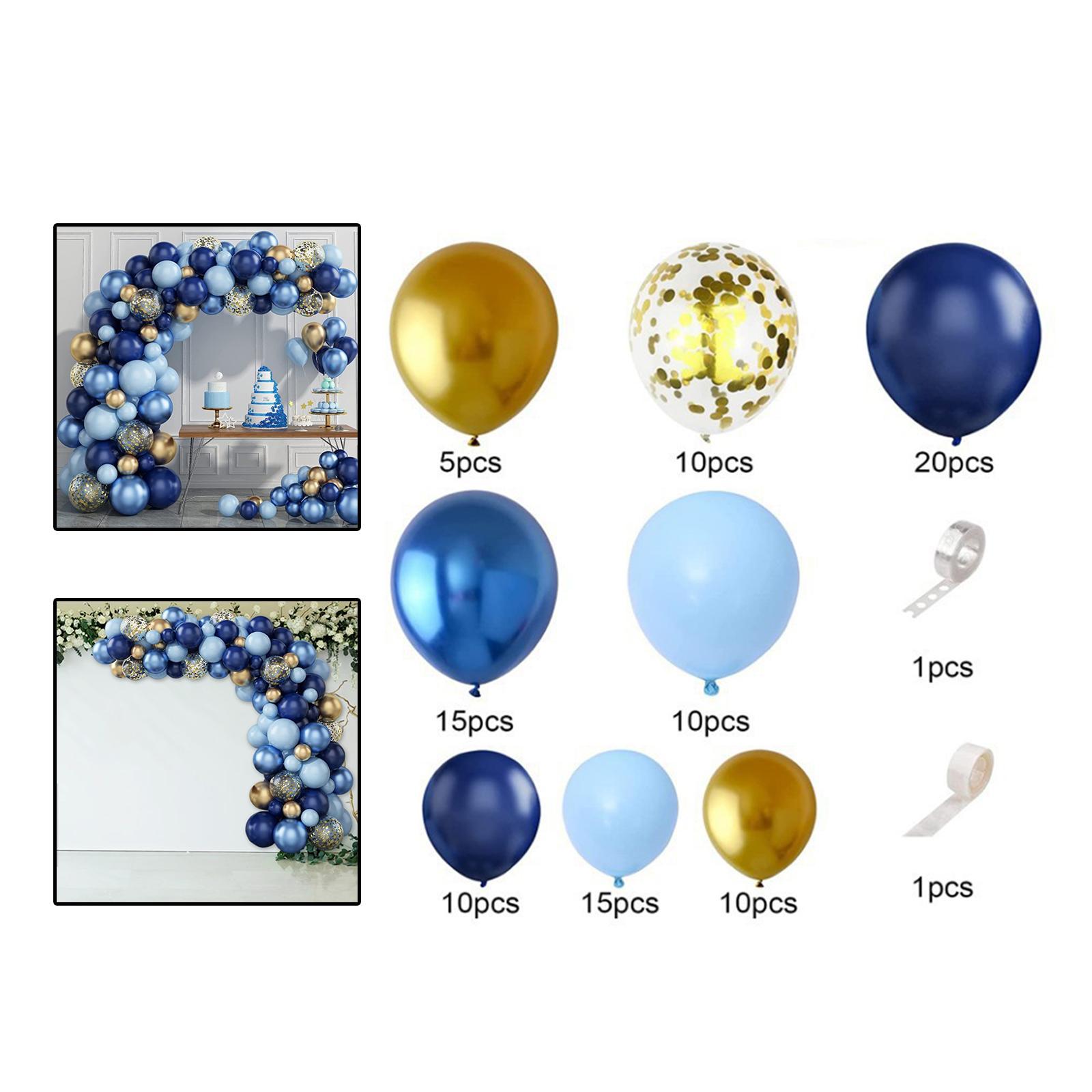 Navy Blue Latex Balloons Garland Arch Kit Photo Props for Birthday Wedding