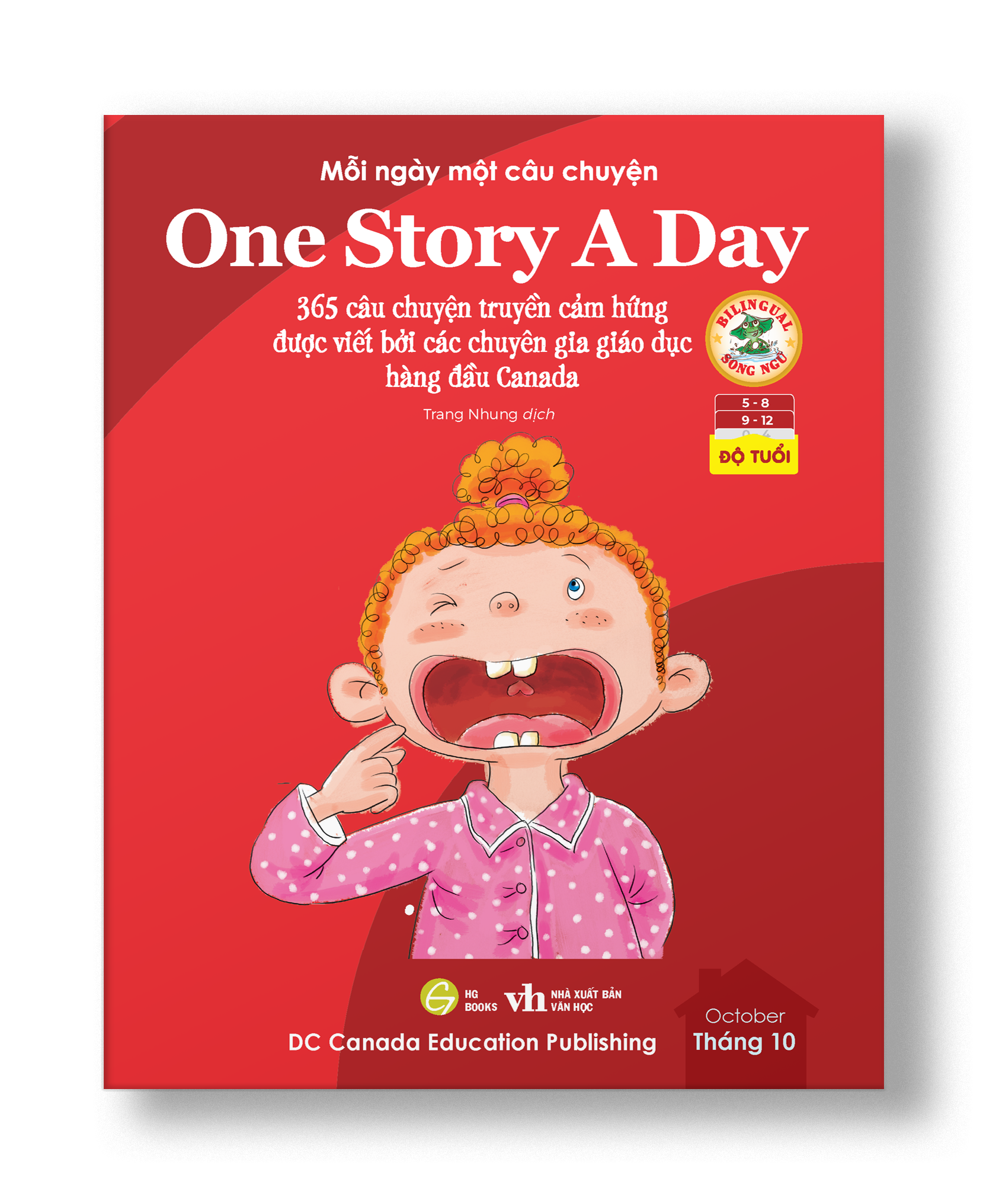 Sách - One Story A Day - CUỐN 10 : 365 câu chuyện phát triển IQ, EQ cho bé - Bản song ngữ tặng kèm file nghe
