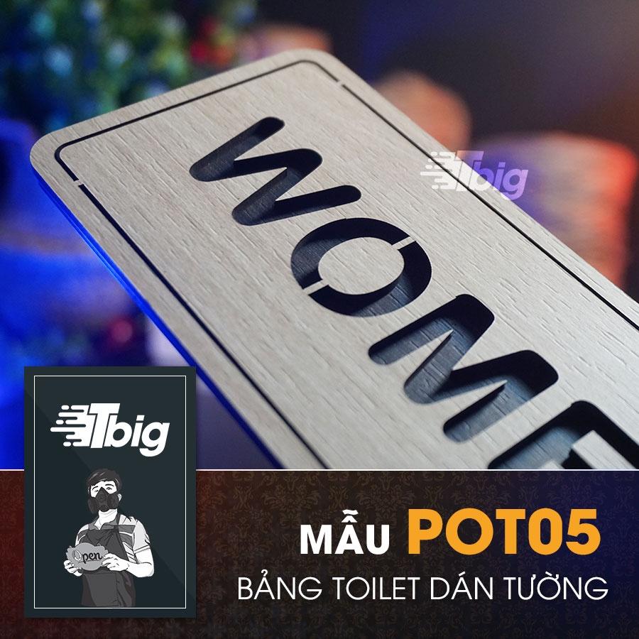 Bảng gỗ toilet dán tường sang trọng mẫu decor độc đáo mới lạ