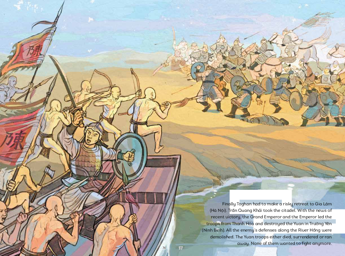 A HISTORY OF VIETNAM IN PICTURES - THE SECOND VICTORY AGAINST THE MONGOLS (IN MÀU, BÌA MỀM)