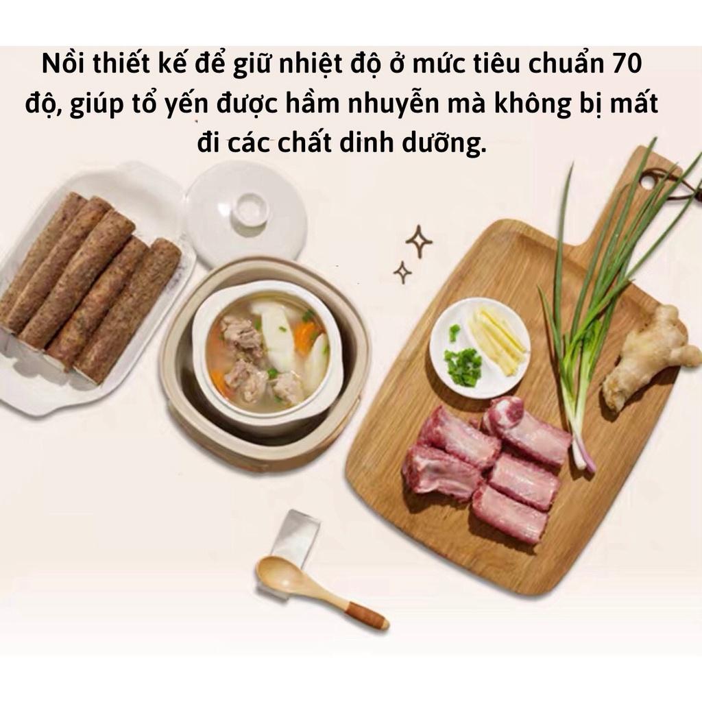 Nồi chưng yến,tiềm, nấu cháo, hầm,soup đa năng bằng điện 0.7L- Nồi.chưng yến