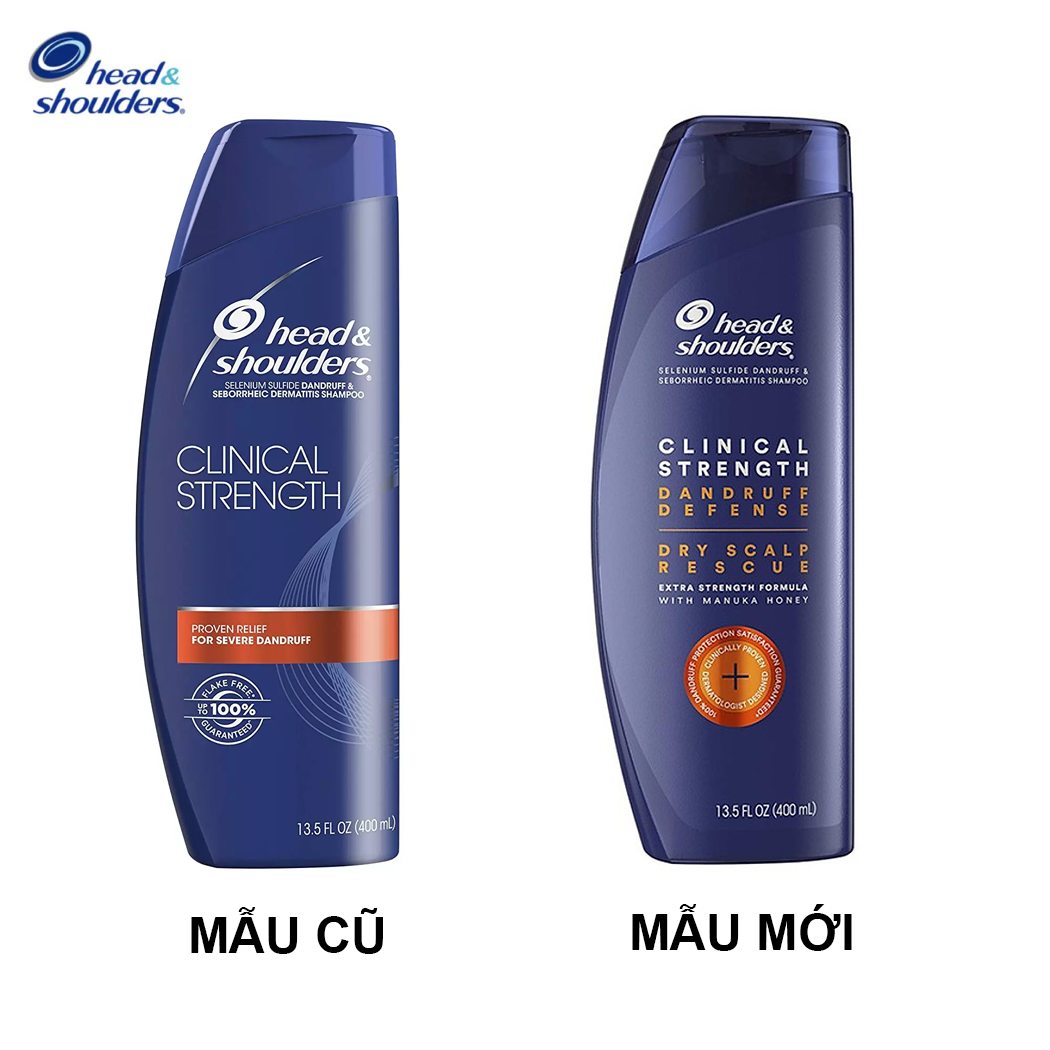 Dầu gội đầu Head &amp; Shoulders Clinical Strength USA 400ml/chai (Head Mỹ)