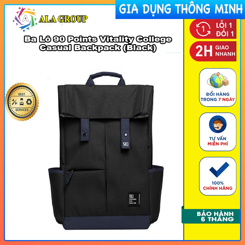 Ba Lô Xiaomi/90 Points Vitality College Casual Backpack , ba lô nam nữ, ba lô đeo vai - Hàng Chính Hãng