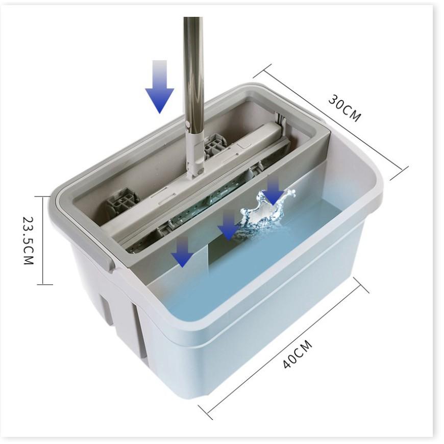 Sản Phẩm  Bộ cây lau nhà kèm thùng đựng thấm nước cao su 33cm JAPAN TECH